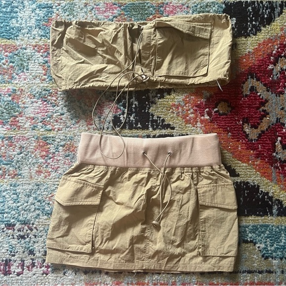 Cape Clique cargo mini skirt and crop top set size S - Picture 5 of 13